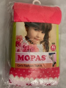 Mopas Girl's Pink Floral Fashion Tights - XL 11 to 14 years - Picture 1 of 1