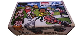 Globe Skate Corp Vintage schlüssellose Rollschuhe Stahlzehe ab 5 Jahren USA aus altem Lagerbestand - Bild 1 von 9