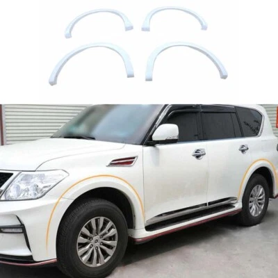 17-2020 Wheel Eyebrow Arches Fender Flares For Nissan Armada Patrol Pearl White - Image 1 of 4
