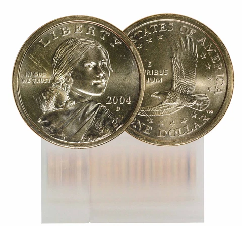 2004-D BU Sacagawea Dollar 25-Coin Roll Cover