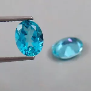 AAA Qualität Natürlicher Paraiba Topas Facettiert Oval 9x7 Paar Lose Edelsteine - Bild 1 von 2