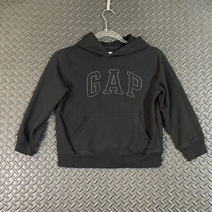 GAP Kids Black Graphic Pullover Hoodie Sweater Youth Size Small Causal Wear - Picture 1 of 7