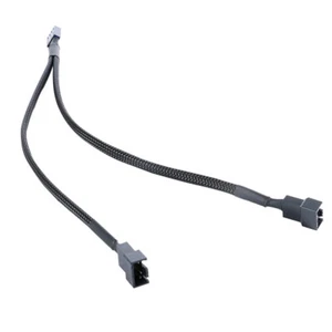 3/4 Pin PWM To Dual PWM Power Y-Splitter Adapter Cable for CPU PC Case Fan 26cm - Picture 1 of 9