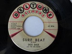 DICK DALE 45 'SURF BEAT' USA DELTONE MONSTER 1962 SURF ROCKABILLY GARAGE INSTRO - Picture 1 of 2