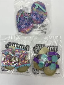 My Life As 18" Doll Shoes -3 Pair Cute Summer Shoes Sandals And Slippers - New - Picture 1 of 8