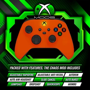 XBOX ONE SERIES RAPID FIRE CONTROLLER - CHAOS ANTI RECOIL MOD -Soft Touch Orange - Picture 1 of 8