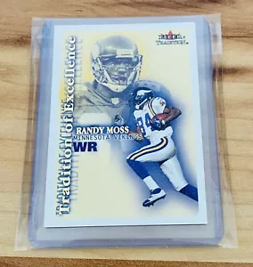 RANDY MOSS 2000 FLEER TRADIZIONE DI ECCELLENZA #2 Inserto 🙂QUASI - Foto 1 di 2