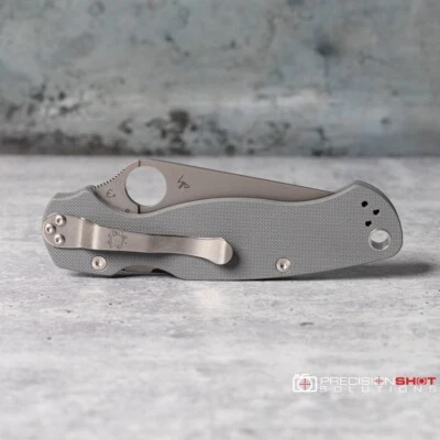 Spyderco Para Military 2 knife C81GPDGY2, Dark Gray G10, Maxamet, brand new! - Image 1 of 4