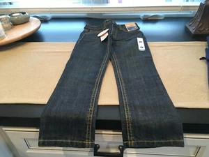 NEW Gymboree Boys 5 Blue Straight Fit Jeans Adj Waist Indigo Dye Ret $30 - Picture 1 of 6