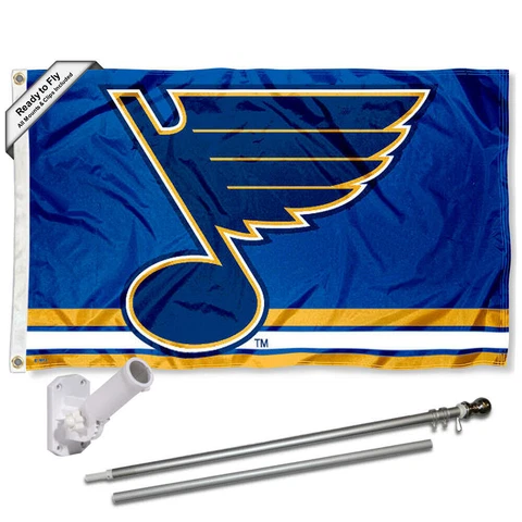 St. Louis Blues Flag Pole and Bracket Kit Cover