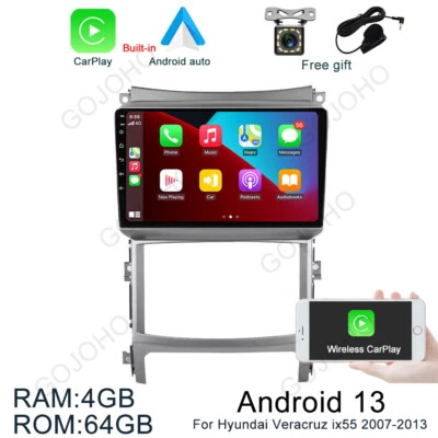 64GB Android 13 Car Stereo GPS Radio CarPlay For Hyundai Veracruz ix55 2007-2013 — 第 1/4 张图片