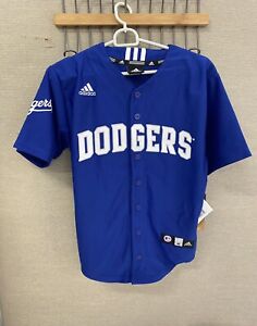 Adidas MLB Los Angeles Dodgers Boys Baseball Jersey Button Up Youth S-XL