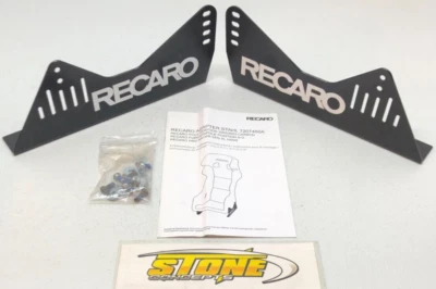 New Recaro Side Mounts For Pole Position Seats Black Steel 7207450A - Image 1 of 4