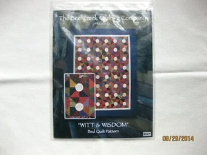 'Wit & Wisdom' Bed Quilt Pattern The Bee Creek Quilting Company - Picture 1 of 6