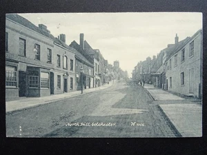 Essex Colchester NORTH HILL showing MARQUIS OF GRANBY INN c1920 Postcard - Picture 1 of 3