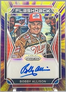 2022 Prizm Racing-Purple & Yellow Hyper #FA-BA Bobby Allison Flashback (AU) /50 - Imagen 1 de 3