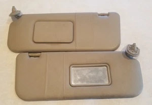 2003-2008 Toyota Corolla Sun Visor Set- Brown / Tan - Good Condition - Picture 1 of 2