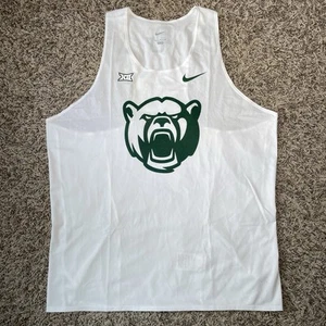 Nike Pro Elite Uomo Taglia XL Baylor Bears Bianco Track Singlet DA4937-121 - Foto 1 di 7