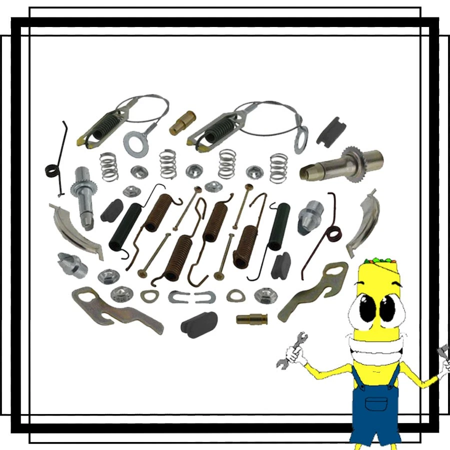 Kit completo de ferragens de tambor de freio traseiro para Dodge Monaco 1970-1976 com 11" x 2" DRM - Imagem 1 de 1