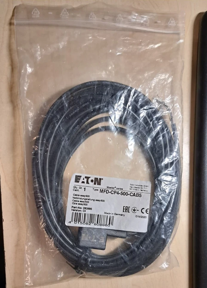 Eaton, Moeller, Anschlußkabel MFD-CP4-500-CAB5, Neu, OVP,  Rechnung - Image 1 of 1