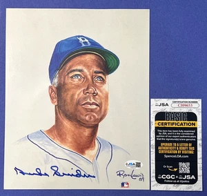 Duke Snider Signed 8x10 Photo Brooklyn Dodgers JSA COA CI09653 - Picture 1 of 3