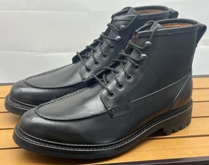 G.H.BASS schwarze Chase Moc Toe Stiefel Größe 9,5 Goodyear Welt, neu nie getragen - Bild 1 von 10