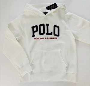 NWT, Boys Polo Ralph Lauren White Logo Hoodie. Size 5. Eu 110 - Picture 1 of 1