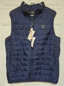 Walmart Employee Vest Size Small Quilted Puff Jacket NEW NWT Navy Blue Associate - Picture 1 of 4