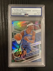 Shai Gilgeous-Alexander signed 2023-24 Spectra Autograph PSA DNA Authentic MVP - Bild 1 von 2