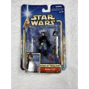 Star Wars Attack Of The Clones Boba Fett Kamino Escape Hasbro Action Figure - Picture 1 of 7