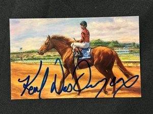 Jockey Kent Desormeaux Signed Auto Postcard PSA COA - Picture 1 of 3
