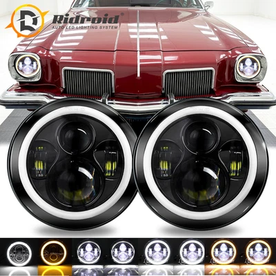 Faros LED redondos de haz alto/bajo para Ford Fairlane 1955 1956 1957 2 piezas 130 W 7 pulgadas Foto 1 de 4