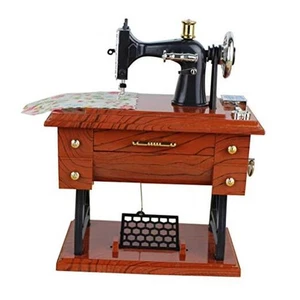 Sewing Machine Music Box Vintage Sewing Music Box Music Sartorius Model for - Picture 1 of 7
