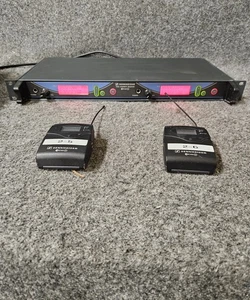Sennheiser EM 550 G2-A Wireless Receiver w/ 2 Belt Packs - 518-554 MHz - Picture 1 of 4