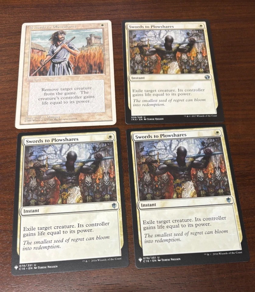 MTG Varioius Sets - 4x Swords to Plowshares - 3x NM/1x HP - Image 1 of 1