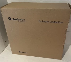 Tupperware Chef Series Non Stick 6 Qt Saute Pan Stainless Steel Glass Cover New - Picture 1 of 10