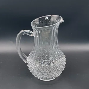 Cristal D'Arques Longchamp Crystal Clear Textured Glass Pitcher - Picture 1 of 11