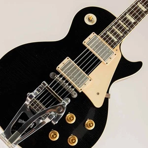Gibson Custom Shop 1957 Les Paul Standard Reissue w Bigsby Ebony Heavy Aged 2013 - Picture 1 of 11