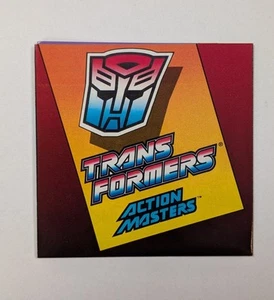 1989 Hasbro Transformers Action Masters Figure Insert Catalog Brochure (MINTY) - Picture 1 of 2