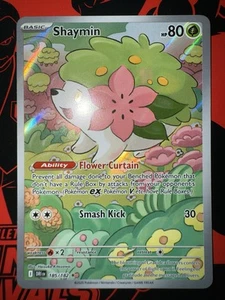 Pokemon Destined Rivals English Shaymin IR illustration Rare 185/182 - Picture 1 of 1