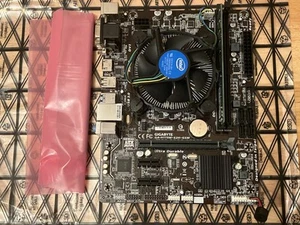 Schonend gebrauchtes Gigabyte GA-H110M-S2H Mainboard, Prozessor, Ram Combo - Bild 1 von 7