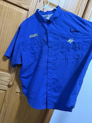 Lot Of 2 - South Dakota State Jackrabbits Men's Shirt Blue Size 2XL Mesh/Vents - Image 1 of 4