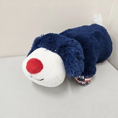 Pillow Pets Plush USA Patriotic Flag Rare Cracker Barrel Puppy Dog Soft - Image 1 of 4