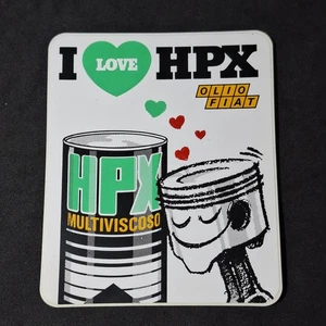 I Love HPX Olio Fiat Sticker Adesivo Anni 80 Vintage 11 Cm  - Picture 1 of 2