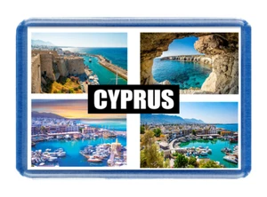 Zypern Kühlschrankmagnet - groß (7 cm x 4,5 cm) - tolle Geschenkidee - Tourismus - Bild 1 von 1