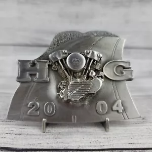 Harley Davidson Hog Chapter Leader 2004 soporte de peltre placa de apreciación - Imagen 1 de 4