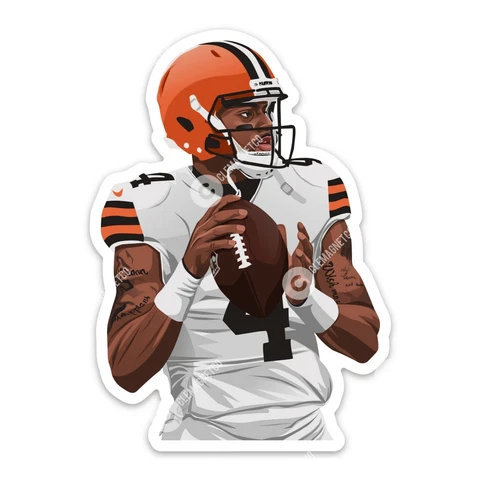 Cleveland Browns Deshaun Watson MAGNET - Dawg Pound NFL OHIO Go Brownies Cover