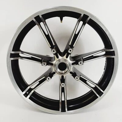 Rueda delantera Harley Davidson Slicer 2 contraste cromo 18x3,5 llanta 09-23 Touring Foto 1 de 4