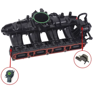 For VW CC Tiguan 2009-2017 Intake Manifold w/ Sensor &Solenoid Valve 06J133201BH - Picture 1 of 17