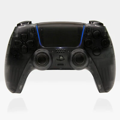 Killscreen Triple Clear Black DualSense PS5 Transparent Custom Controller Clicky - Image 1 of 4